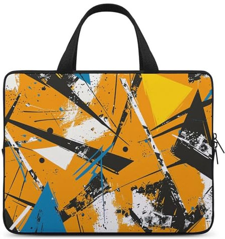 Laptop Bag Urban Graffiti Style Printed Handheld Computer Bag Briefcase for Laptop Or Tablet 13.8 Inx10.2 in