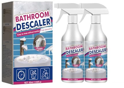 Jeeeun Bathroom Descaler Cleaner, Descaler Bathroom Cleaner, Multipurpose Descaler Cleaner (2pcs)