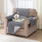 BellaHills Wasserdicht Sofaüberzug 1 Sitzer (51x55cm), Wendbarer Sesselschoner für Kinder Hunde Katze, Möbelschutz Couchbezug mit Gummiband, Grau