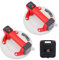 KATSU Tools 2 uds Ventosa Eléctrica 8, Pantalla Digital, Auto Start Stop, Silicona Triple Capa, Recargable, 200kg Carga, Elevador Cristal Azulejo en Estuche Plástico