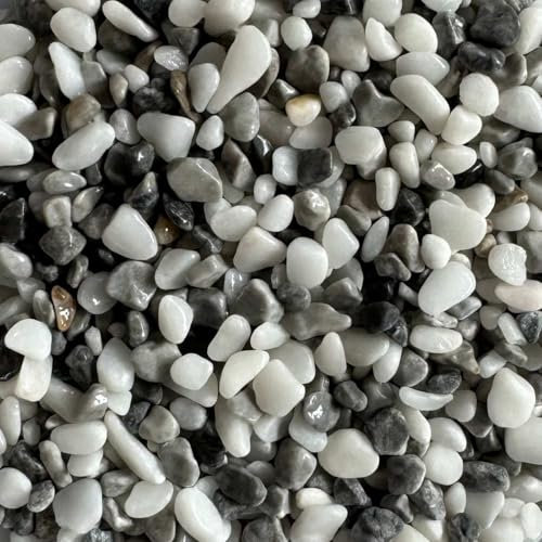 Kopie von Steinteppich Epoxidharz Set Innen & Außen (ca. 112kg / 8-10m²) | 16 Farben | 100kg 2-4mm Marmorkies + 12L, 2K Epoxidharz Bindemittel | Für Balkon, Terrasse, Treppen, Garage (Bianco Grigio)