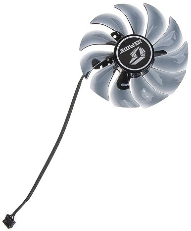 Ldabrye Ventilador Refrigeración para Tarjeta Gráfica 1/3 Piezas 89/75mm 4 Pines para 2060 2070 2080 2080Ti 1660ti 1660 Enfriador Tarjeta Vídeo