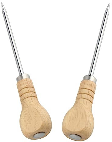 2st Mit Holzgriff Eisschaufeln Für Eismaschine Einziehbare Eispickel Eishacker Eisschaufel Für Eismaschine Entferner Alter Eiscrusher Unterbrecher Hölzern Silver DECHOUS