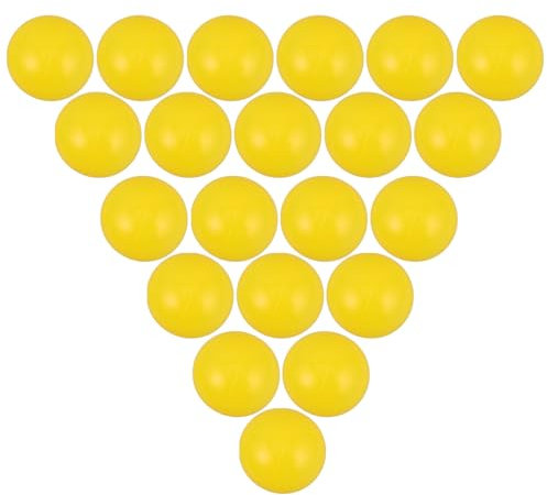 HEMOTON Bolas De Océano para Piscina De Bolas Infantiles 5.5 Cm, 50 Unidades Amarillas, Juguetes Redondos De Plástico Seguro para Bebés, Juego De Motricidad y Entretenimiento Interior