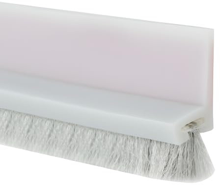 Sottoporta Paraspifferi Porta Blindata, 100cm Paraspifferi Sottoporta Paraspifferi Per Porte Bianco Guarnizione Di Fondo Porta Con Spazzola Per Cucina Soggiorno Camera Da Letto Porte Interne
