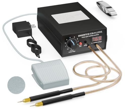 Hosyond 8000W Handheld Battery Spot Welder, Portable DIY Welding Machine Kit, High-Power Spot Welder with Nickel Strip for 18650 Battery Pack