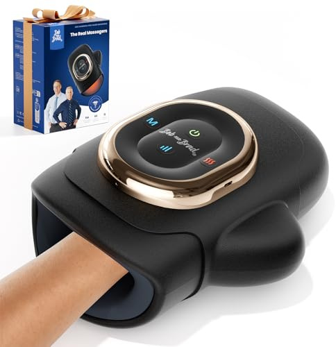 BOB AND BRAD H50 Handmassagegerät bei Arthritis, mit Wärme und Kompression | HandSpa Pro Handmassagegerät mit Separaten Fingerkammern bei Karpaltunnel, für Zuhause, Büro & als Geschenk für Damen/Herren