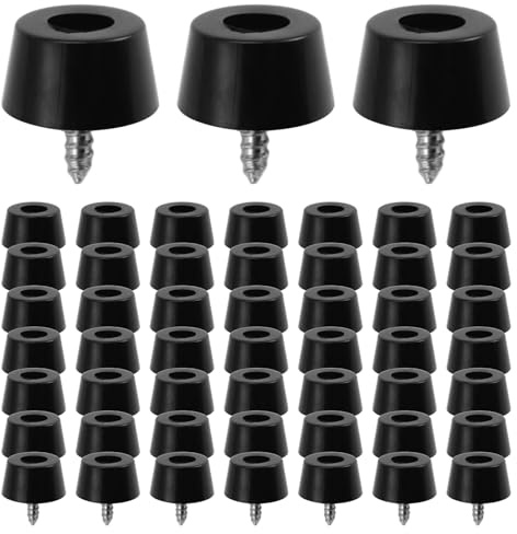 Sirxlevcy 52PCS for Cutting Board (0.31x0.59Inch) Anti Scratch Rubber Cutting Board Feet for Chairs & Other Furniture