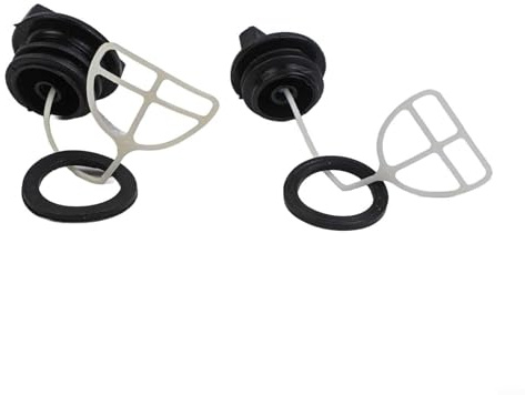 Fuel Cap and Oil Cap Replacement Kit for 52cc Chainsaws, 4-Piece Set with Washer and Seal, Direct-Fit Maintenance Parts for Outdoor Power Equipment, DIY Gardeners and Landscapers