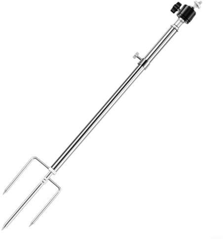 Glomc Sturdy Stainless Steel for TRAIL Camera Stand,With 360° Adjustable Angle,Foldable Design & 1/4-20 Thread,For Wildlife Photography And Night Fishing Lights