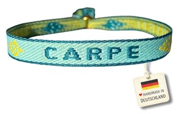 happymaker Stoffarmbänder mit Statement im Boho Style für Frauen und Männer, wasserfest, handmade in Deutschland, Festival Armband