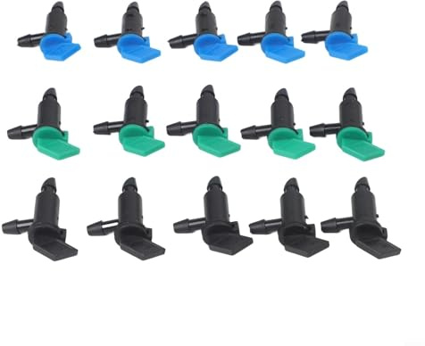 Garden Drip Emitters Adjustable Flow,for PE Pipe Irrigation Connectors UK, Water Saving Plant Watering System with Flag Drippers,for Vegetable Garden,and Automatic Greenhouse Irrigation(300pcs)