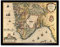 Map Janssonius 1644 South Norway Stavanger Bergen Art Print Framed Poster Wall Decor 12x16 inch Karte Norwegen Wand Deko
