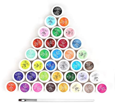 Gel Nagellack UV Gel Nagelgel Farbgel f?¡ì1r Geln?ge Nagel Gel Farben Set Gel Nail Polish Set Anf?nger 36 Farben UV Gel Farbgel F?¡ì1r Nail Art Nagel Design
