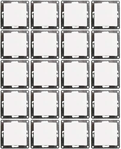 MC POWER - 20er Pack Wechselschalter | FLAIR | Lichtschalter Set mit Klemmanschluss, weiß, matt
