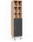 Vicco Midischrank Fynn, Anthrazit/Goldkraft Eiche, 30 x 130.6 cm große Tür