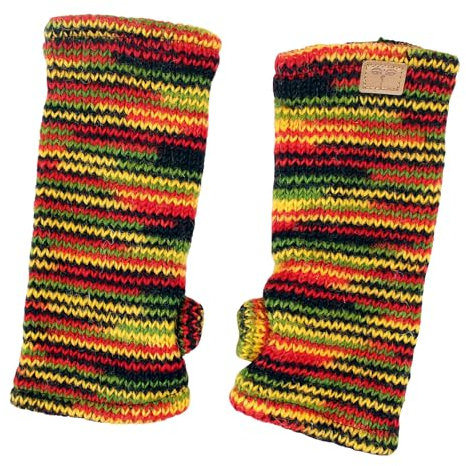 Handgearbeitete Pulswärmer (bunt)