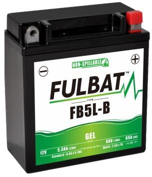 FULBAT BATTERIE MOTO FULBAT GEL FB5L-B / YB5L-B 12V 5,3AH 65A
