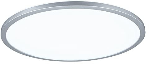 Paulmann 71006 LED Panel Atria Shine 420mm 3-Step-Dim rund incl. 1x22 W dimmbar Tageslichtweiß Chrom matt Lichtpanel Kunststoff Deckenpanel 4000 K