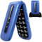 CHAKEYAKE Senior Flip Phones Unlocked Sim Free Mobile Phone for Elderly, Easy to Use Senior phone with Large Button, SOS Button, Charging Cradle (Blue)