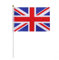 100Pack Union Jack Handheld Flags British UK Hand Waving Flag Small United Kingdom England Flag Great Britain National Stick Flag with Flagpole for Party Celebration,Sports Events,Decorations 14x21cm