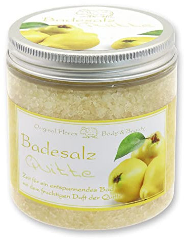 Florex Badesalz Quitte Glas mit Bio Schafmilch 300 g