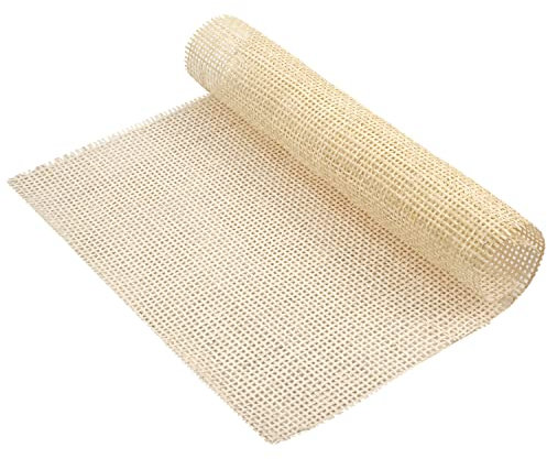 Rollo de Mimbre Natural, 1x0,4m Correas de Caña Natural Cane Webbing Rattan para Proyectos de Caning Hueco Cuadrado Ratán Rollo para Manualidades Gabinete Silla Muebles (Blanqueado)