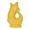 Gurgly Iconic Yellow Glug Jug Large 28cm 1.4L – Fish Water Jug, Decorative Fish Vase, Ornament, Carafe