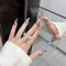 Nagelpflaster zur Temperamentverbesserung, neue explosive Version von handgefertigter, individueller High-End-Nagelkunst, Luxus und Adel, tragbare Nagelkunst, pures Verlangen (10er-Packung) ( Size : M