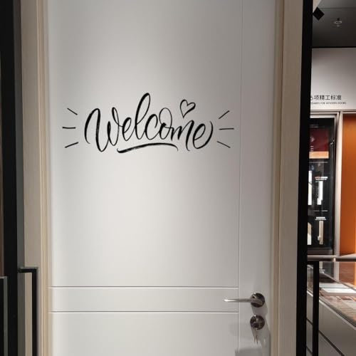 HpLive Lettere autoadesive rimovibili in vinile PVC per porta, 15 x 30 cm