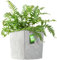 KADAX Jardinière Carrée 26 cm Béton Gris – Grand Pot de Fleurs en Plastique pour Intérieur et Extérieur, Idéal pour la Décoration de Jardin, Terrasse et Balcon