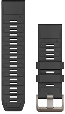 Garmin QuickFit, 20mm Black/Pebble Gray Silicone Band