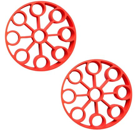 2 pièces 9 cavités rondes oeufs bateaux rack pour autocuiseurs multi-usages oeufs pochoirs stand cuisine outil de cuisson