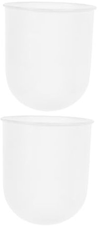 PRETYZOOM 2st Toilettenbürsten-basisbecher Toilettenbürstenhalter Aus Kunststoff Wc-bürstenhalter Wc-schrubber Halter Reinigungsbürstenhalter Aus Kunststoff Scheuerbürstenhalter Plastik Weiß