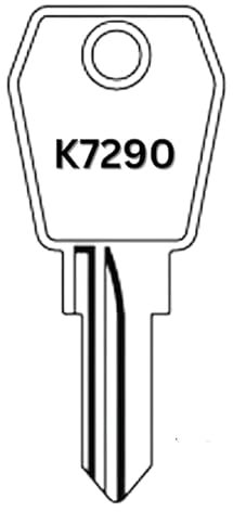 Ersatzschlüssel für Euro-Locks (Code K7000 bis K8499) – Nachschlüssel für Möbel-, Spindschlösser und mehr – Schränke, Schubladen, Briefkästen und andere Schlösser mit der Nummer K7407