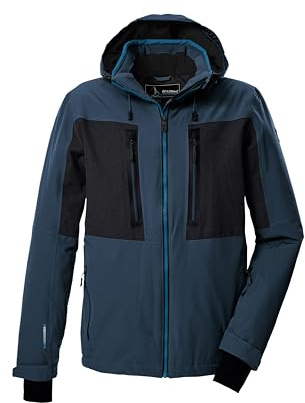 killtec Men's Ksw 47 Mn Ski Jckt Ski jacket/functional jacket with zip-off hood and snow guard