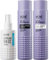 MONÉ Professional – Set für Glanz & Farbschutz: Keratinspray 10-in-1 (150 ml) + Blondes und gebleichtes Shampoo (300 ml) + Conditioner (300 ml) – Feuchtigkeitsspendend, Reparatur, Glanz