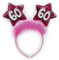 CERCHIETTO 60 ANNI STELLE FUXIA Gadget idea regalo scherzo per festa compleanno