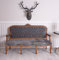 Unbekannt Marie Antoinette Sofa cat361g19 Palazzo Exklusiv - Holzrahmen mit Samtbezug - Grau - Barock - 162 x 108 x 56 cm