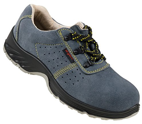 URG Arbeitsschuhe Sicherheitsschuhe Wildleder Halbschuh Schutzschuhe Stahlkappe S1 NEU (205S1) (37)