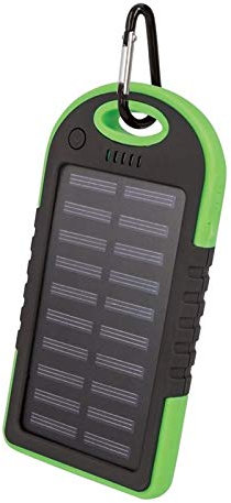 Setty Power Bank with Solar Bars, 5000 mAh, Green