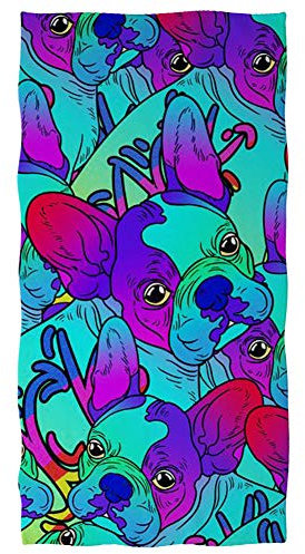 Showudesigns Baumwoll-Badetuch/saugfähige Badetücher/weiches Badetuch für Reisen, Camping, Strand, Fitnessstudio, Pool – Chihuahua