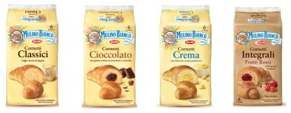 Mulino Bianco Cornetti testpaket Classico Crema aprikose schokolade
