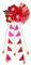 Pince à Cheveux Japonaise Épingle à Cheveux Tsumami Kimono Fleur Cheveux Cravate Bande Pince Accessoires de Cheveux (Rouge)