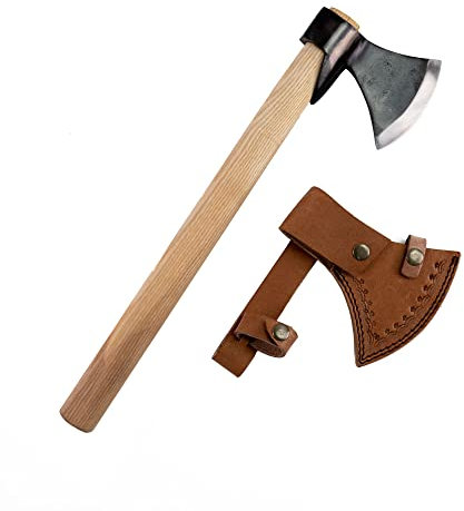 Mittelalter Axt mit Lederscheide 46cm