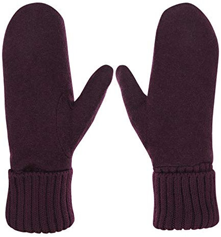 Qchomee Damenhandschuhe Winter Fausthandschuhe Damen Mädchen Winterhandschuhe Fäustlinge Handschuhe Gefüttert Warm Strickhandschuhe Weich Wollhandschuhe Dick Skihandschuhe Winddicht Handwärmer