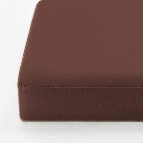 Waigg Kii Leder-Gartenbank-Kissen für 2- und 3-Sitzer, wasserdichte Sitzpolster, Outdoor-Sitzpolster für Esszimmer, Zuhause, Terrasse, Garten (90 x 30 x 5 cm, braun)
