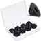 Xuniea 8 Pieces Non Slip Toilet Seat Hinge Fittings 8 mm Rubber Fittings Washer Rubber Cone Toilet Seat Hinge Fitting Replacement Black Fixture for Loose 0.98 x 0.39 Inch