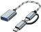 Seminer 2 en 1 Adaptador USB C/Micro a USB, USB C a USB, Cable Adaptador Micro a USB 3.0 OTG Compatible con iMac Android Google Samsung Galaxy y Plus, Gris
