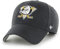 '47 NHL Anaheim Ducks MVP Unisex-Baseballkappe, Verstellbar, Hochwertiges Design und Verarbeitung, Badge Logo, Black